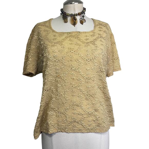 Vintage E.K. Designs 90s Victorian Style Floral Delicate Blouse - Picture 6 of 13